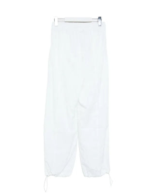 Center seam nylon parachute pants