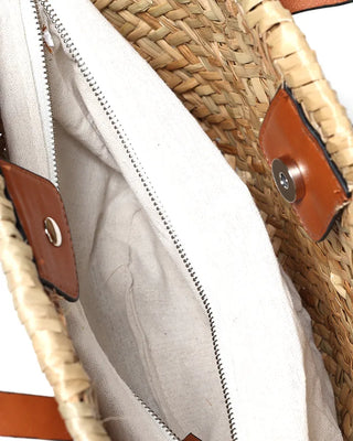 Rattan tote bag