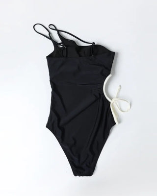 Rose White One-Piece Swimsuit
