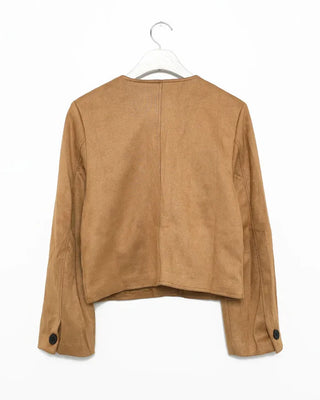 Suede short jacket
