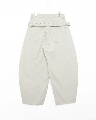 (Unisex) Studded Belt Wide Pants