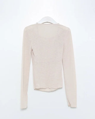 Drape neck T-shirt
