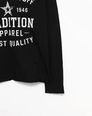 2-way neck lettering cut-off long cutsew