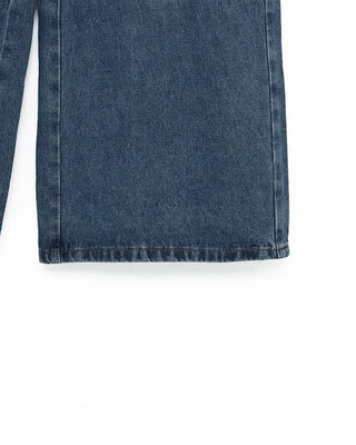 Wide denim pants