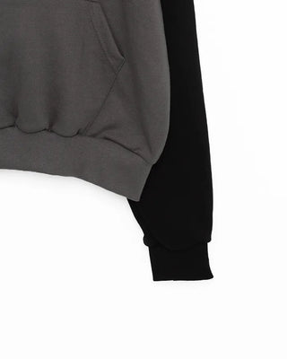 Raglan Collar Block Hoodie