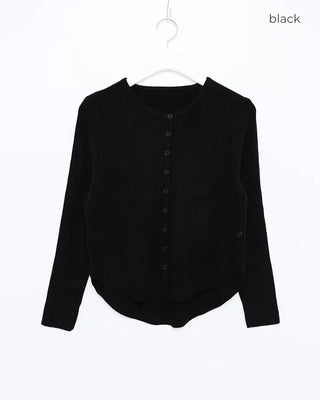 Two-way layered cardigan