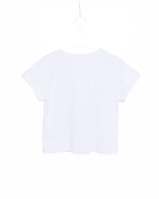I Clover Stud Semi-Cropped Half T-Shirt