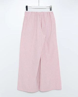 Belt loop striped easy pants