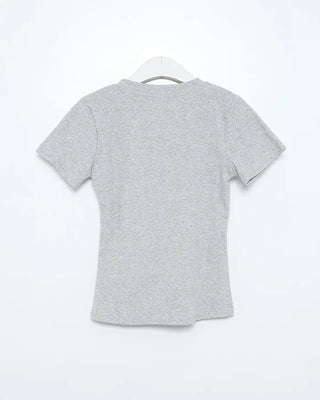 House print half-length T-shirt