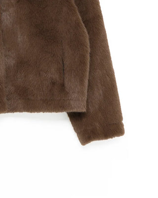 Colored fur jacket