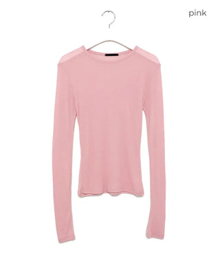 Slim-fit long-sleeved T-shirt