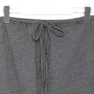 Bordered string midi skirt