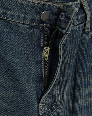 Wide denim pants