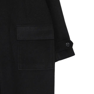 Oversized Collar Long Coat