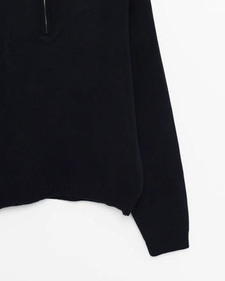 Big Collar Half-Zip Knit