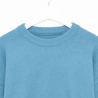 Loose-fit round knit