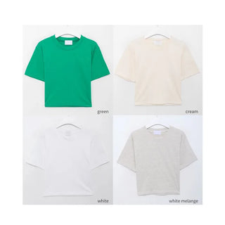colorful cherry bomb crop t