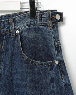 (Unisex) Washed Balloon Denim Pants