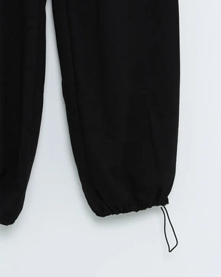 Belted wide sweatpants