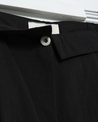 Wrap-waist nylon slacks