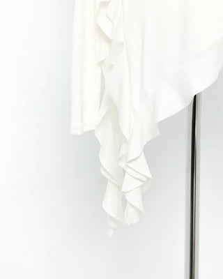 Off-shoulder asymmetrical T-shirt