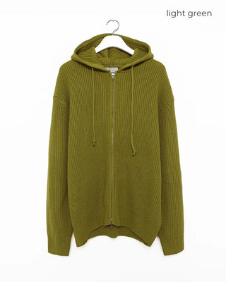(Unisex) Knit Hooded Hoodie