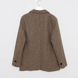 Oversized check jacket
