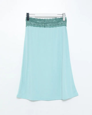 Lace waist midi skirt