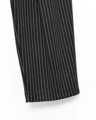 Striped Curved Tuck Slacks