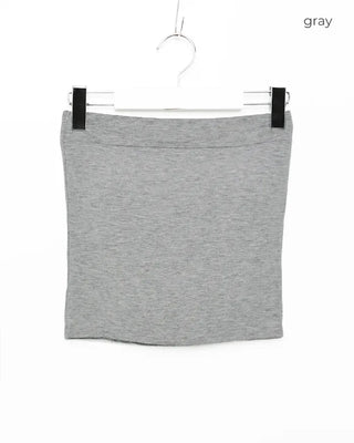 Cropped Slim Tube Bra Top