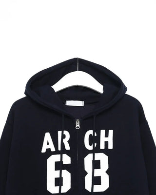 68 Patch Crop Hoodie