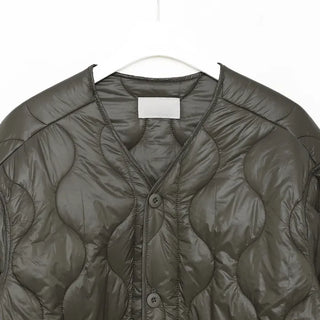(Unisex) Quilted Button Jacket