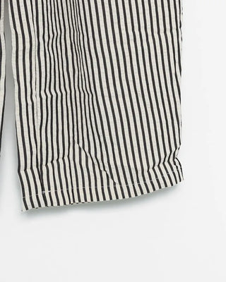 Striped pants with string waistband