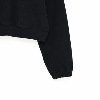 Fleece cropped half-zip pullover