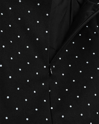 Polka dot mini skirt