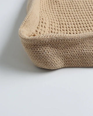 Daisy Flower Knit Bag