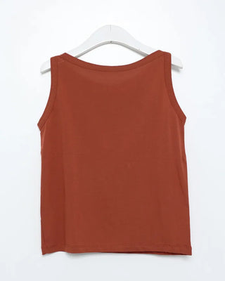 Boat neck layered camisole