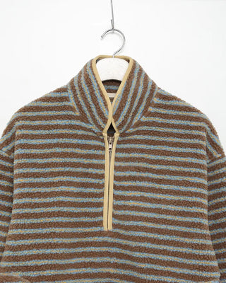 Half-zip border fleece