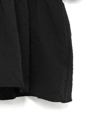 Square puff blouse