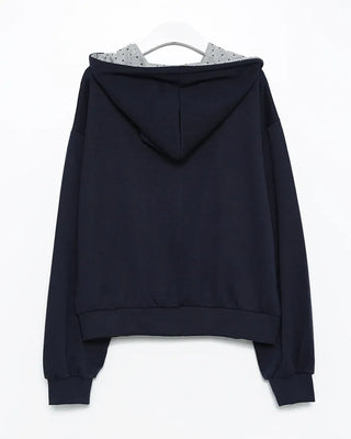 Star Patch Double Zip Hoodie