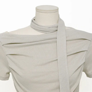 Choker & Shirred T-shirt Set