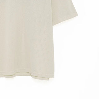 Lettering V-neck Mesh T-shirt