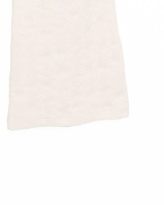 Elastic waistband wave jacquard knit pants