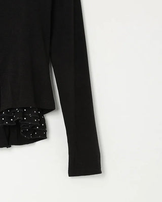 Polka Dot Frill Sleeveless Top & Cardigan Set