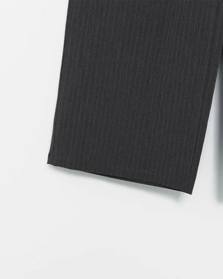 Striped pintuck wide-leg pants