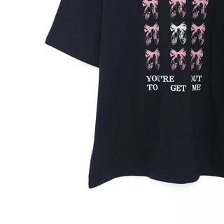 Oversized Ribbon Short-Sleeve T-Shirt