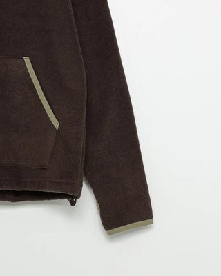 Two-tone point fleece hoodie