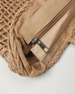 Rattan Mesh Shoulder Bag