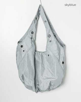 Eyelet Round Nylon Bag