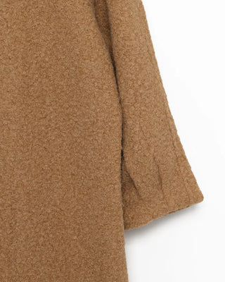 Boucle Collar Long Coat